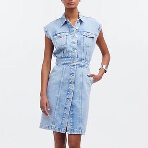 Madewell Light Blue Denim Mini Dress
